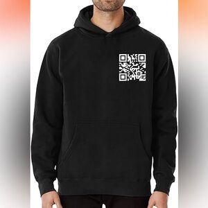 Funny FU QR Code Joke Novelty Hoodie Unisex